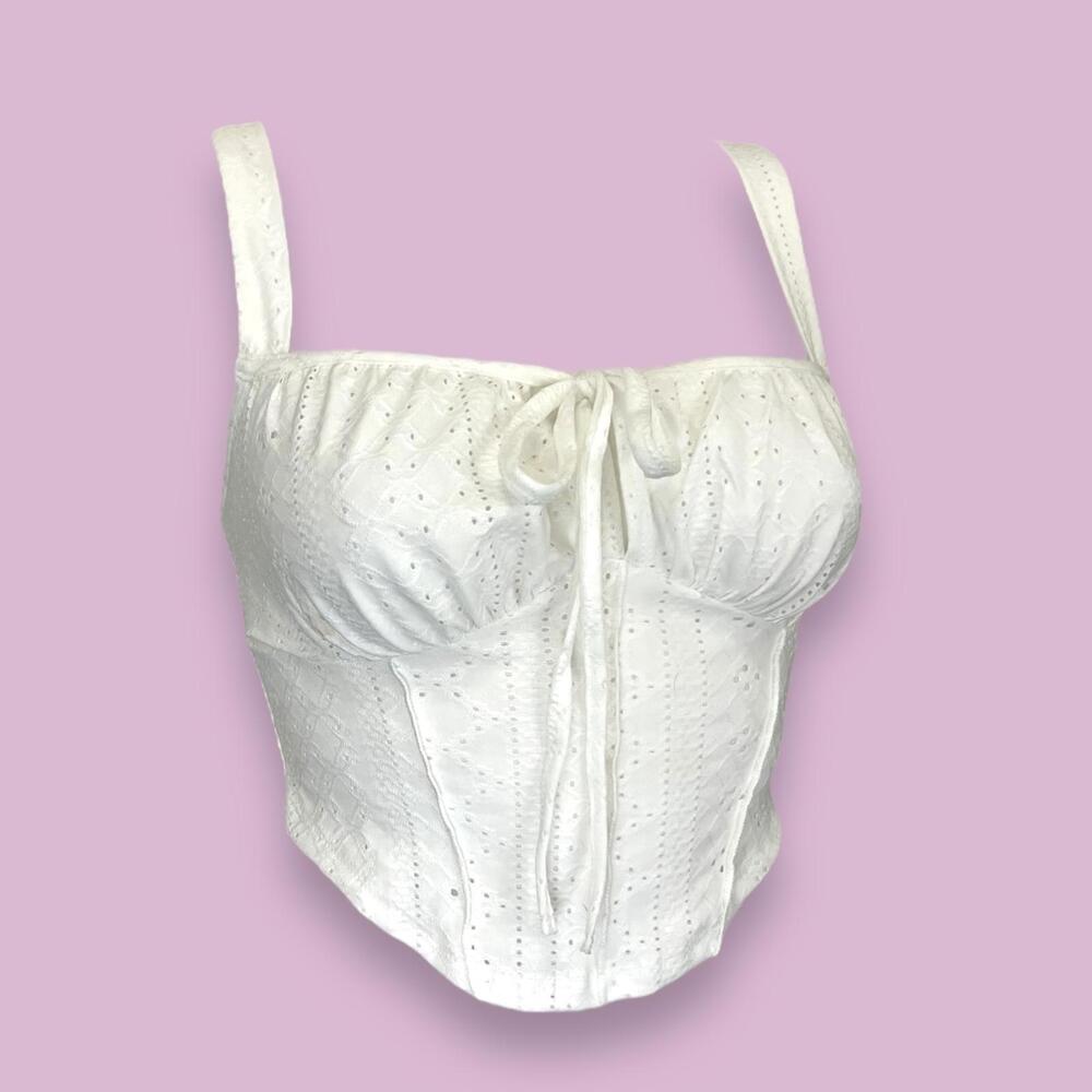 Eyelet Crop Top